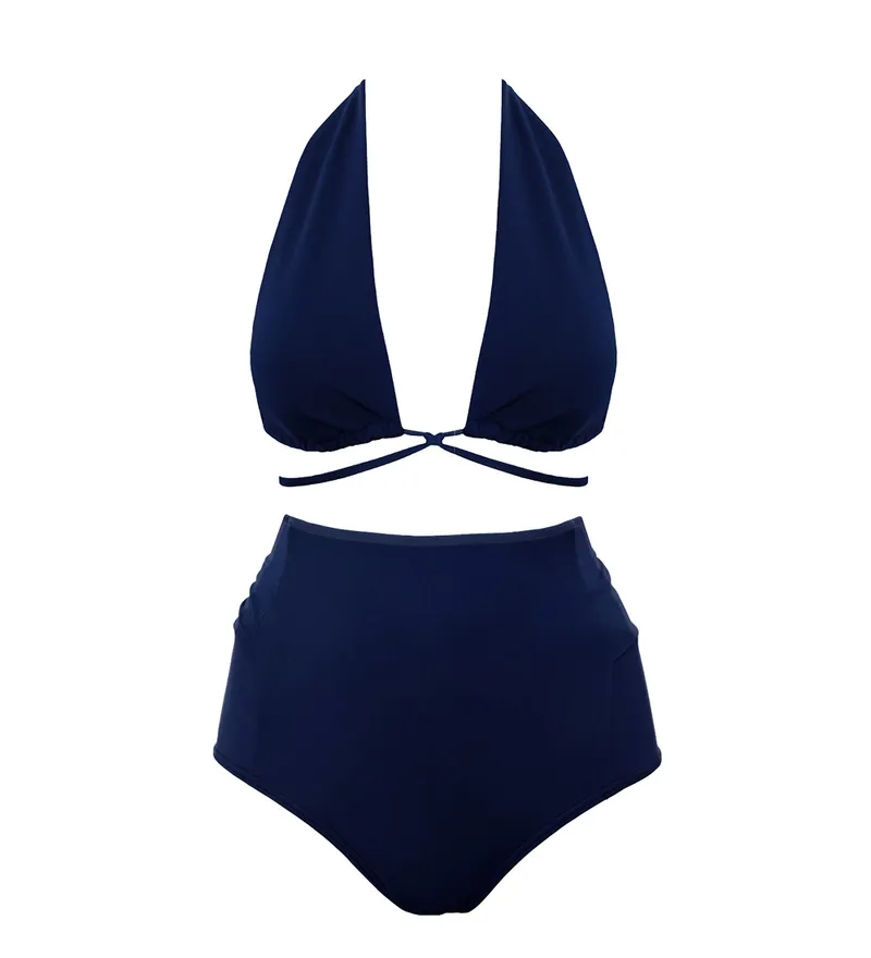Anekdot Anekdot Damen vegan Bikini Vielseitig + Schleife, Blau, – Produktbild 1 von 2