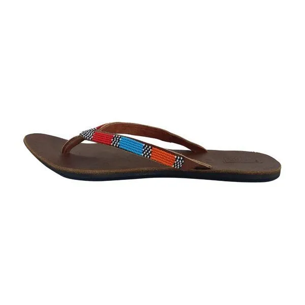 Swahili Coast Swahili Coast Ledersandalen mit Perlen - ATLAS, Multi (rot), – Produktbild 3 von 4