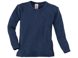 Engel natur Engel Natur Kinder Langarmshirt Unterhemd Wolle Seide marine Gr.104 – Produktbild 1 von 1