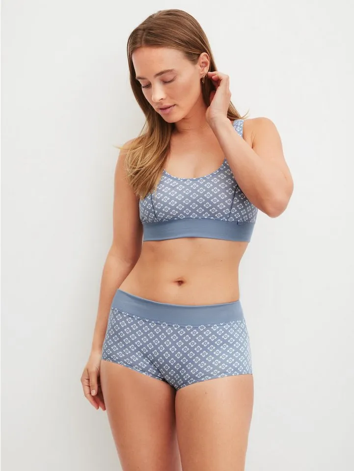 CALIDA CALIDA Panty Elastic Trend mit floralem Print, Blau, – Produktbild 5 von 5