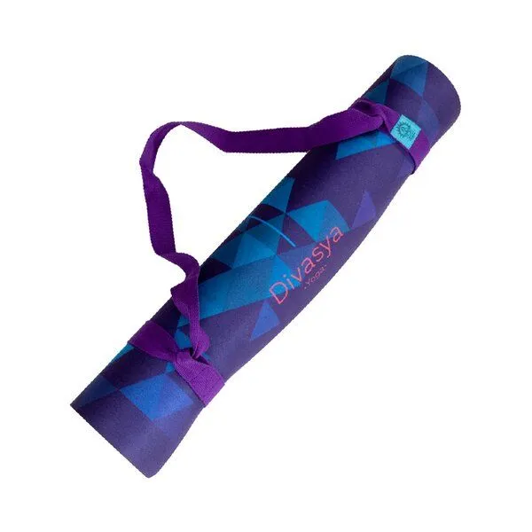 Divasya Divasya Yogamatte aus recycelten PET-Flaschen & Naturkautschuk | in 4 Farben, Purple chakra, – Produktbild 4 von 4