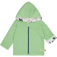 loud proud loud + proud Babys & Kinder Wendejacke mit Kapuze, GOTS-zertifiziert, Opal(grün), – Produktbild 1 von 1