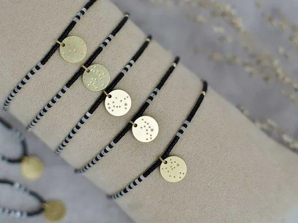renna deluxe renna deluxe Sternzeichen Armband, Gold, – Produktbild 3 von 8