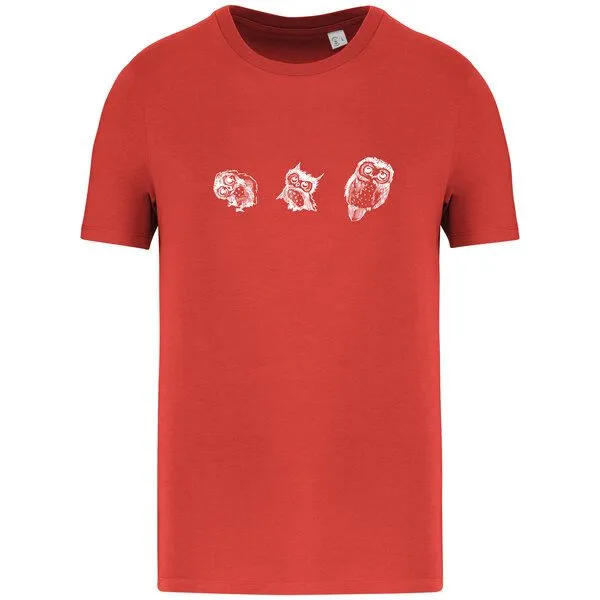 Greenspired Greenspired Basic Bio T-Shirt Three Owls 155g/m² XXS - 4 XL", Paprika, – Produktbild 1 von 1