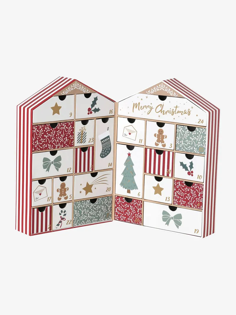 Vertbaudet Kinder Haus-Adventskalender aus Pappe, Zimt, – Produktbild 2 von 3