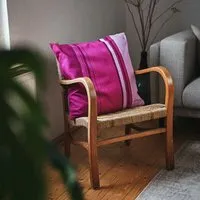 HängemattenGlück HängemattenGlück Kissenbezug aus reiner Bio Baumwolle 60x60cm Lilatöne, Beere (lila), – Produktbild 1 von 2