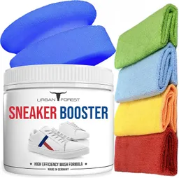 URBAN FOREST Sneaker Reiniger-Booster 250ml + Schwamm + Tücher Schuhreiniger (3-St. Booster 250ml + Schwamm+ Tücher 250ml) – Produktbild 1 von 1