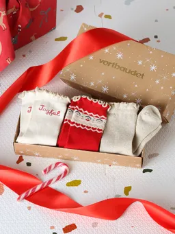 Vertbaudet 3er-Pack Weihnachts-Socken in Geschenkbox für Mädchen – Produktbild 1 von 1