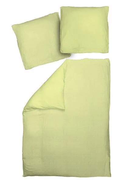 Nature by Adam Nature by Adam Bettwäsche 2tlg aus 100% Bio-Baumwolle - Made in Germany - Graphic Ventus light, Hellgrün, – Produktbild 3 von 4