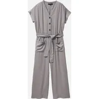 recolution Damen Jumpsuit aus Leinen und LENZING ECOVERO Viskose Mix - DIANELLA - recolution, Greige (grau), – Produktbild 1 von 1