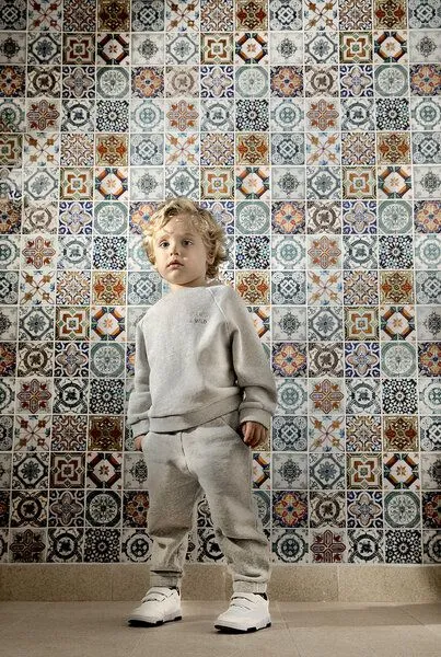 PETER JO PETER JO Hose Bean aus Bio-Fleece, Grau, – Produktbild 2 von 3