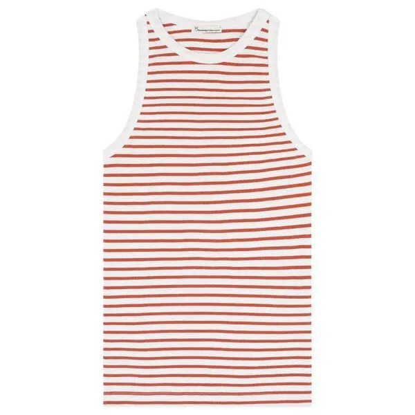 KnowledgeCotton Apparel KnowledgeCotton Apparel Top Racer Rib, Orange, – Produktbild 1 von 3