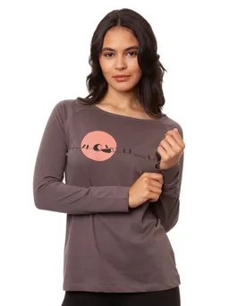 FellHerz Raglan Longsleeve Sunrise volcanic grey - XS – Produktbild 1 von 1