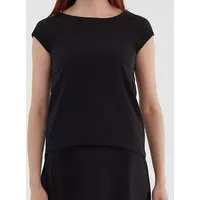 Leela Cotton Leela Cotton Damen Blusen Bio-Baumwolle, Schwarz, – Produktbild 2 von 4