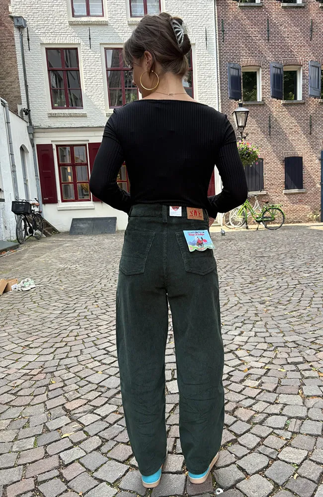 Kings Of Indigo Kings of Indigo Damen vegan Hose Leila Dunkelgrün, Dunkelgrün, – Produktbild 1 von 2