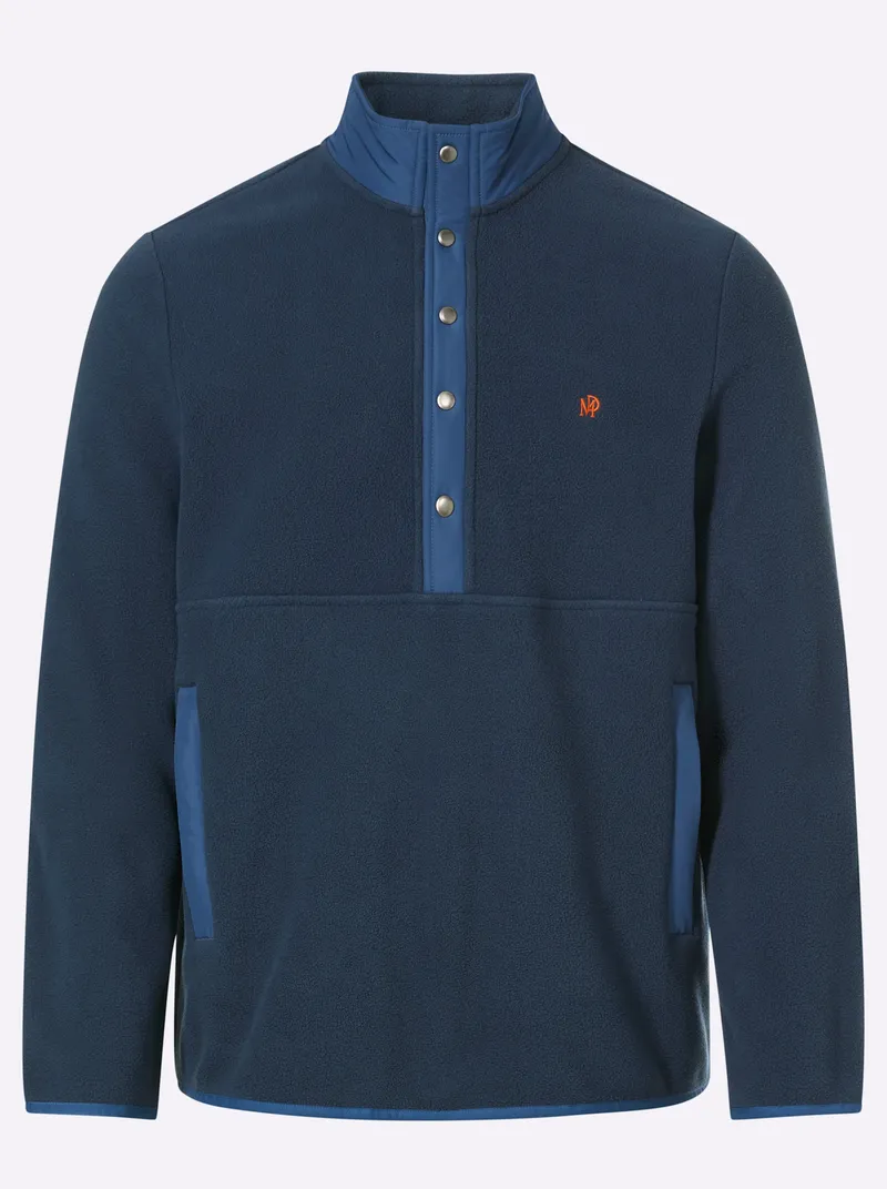marco donati Fleeceshirt, Dunkelblau, – Produktbild 1 von 2