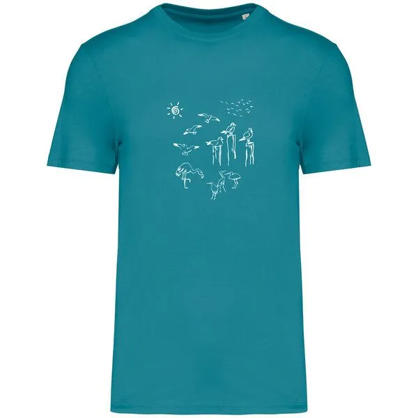 Greenspired Greenspired Basic Bio T-Shirt Nr.4 Coastal Life 155g/m² XXS - 4 XL, Adriablau, – Produktbild 1 von 1