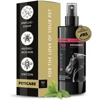 Peticare Peticare Anti-Kriebelmücken Gnitzen Spray für Pferde, Sommerekzem vorbeugen 250 ml – Produktbild 1 von 1