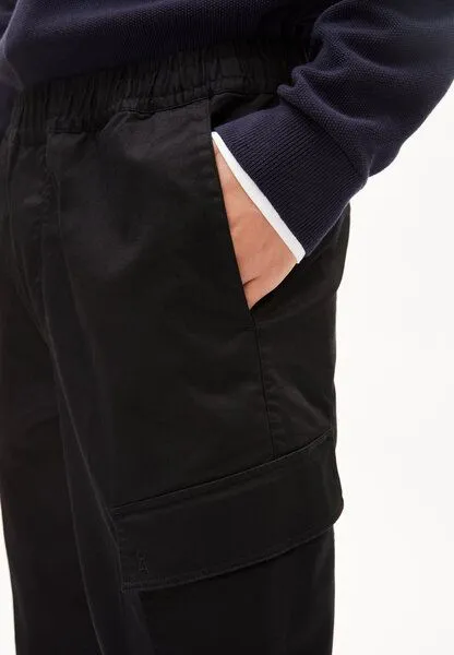 ARMEDANGELS ARMEDANGELS RAAMEO - Herren Cargo Hose aus Bio-Baumwoll Mix, Black, – Produktbild 3 von 4