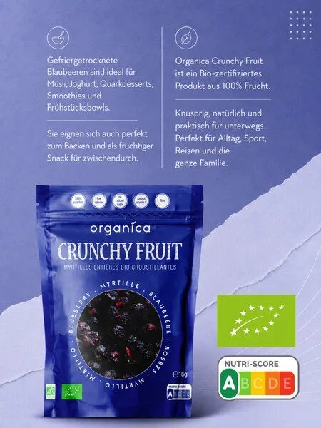 ORGANICA ORGANICA Gefriergetrocknete Bio-Blaubeeren – Produktbild 3 von 4