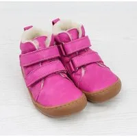 Pololo Pololo Barfuß Winterstiefel aus pflanzlich gegerbtem Leder, unisex, Gr. 22-34, Pink, – Produktbild 1 von 1