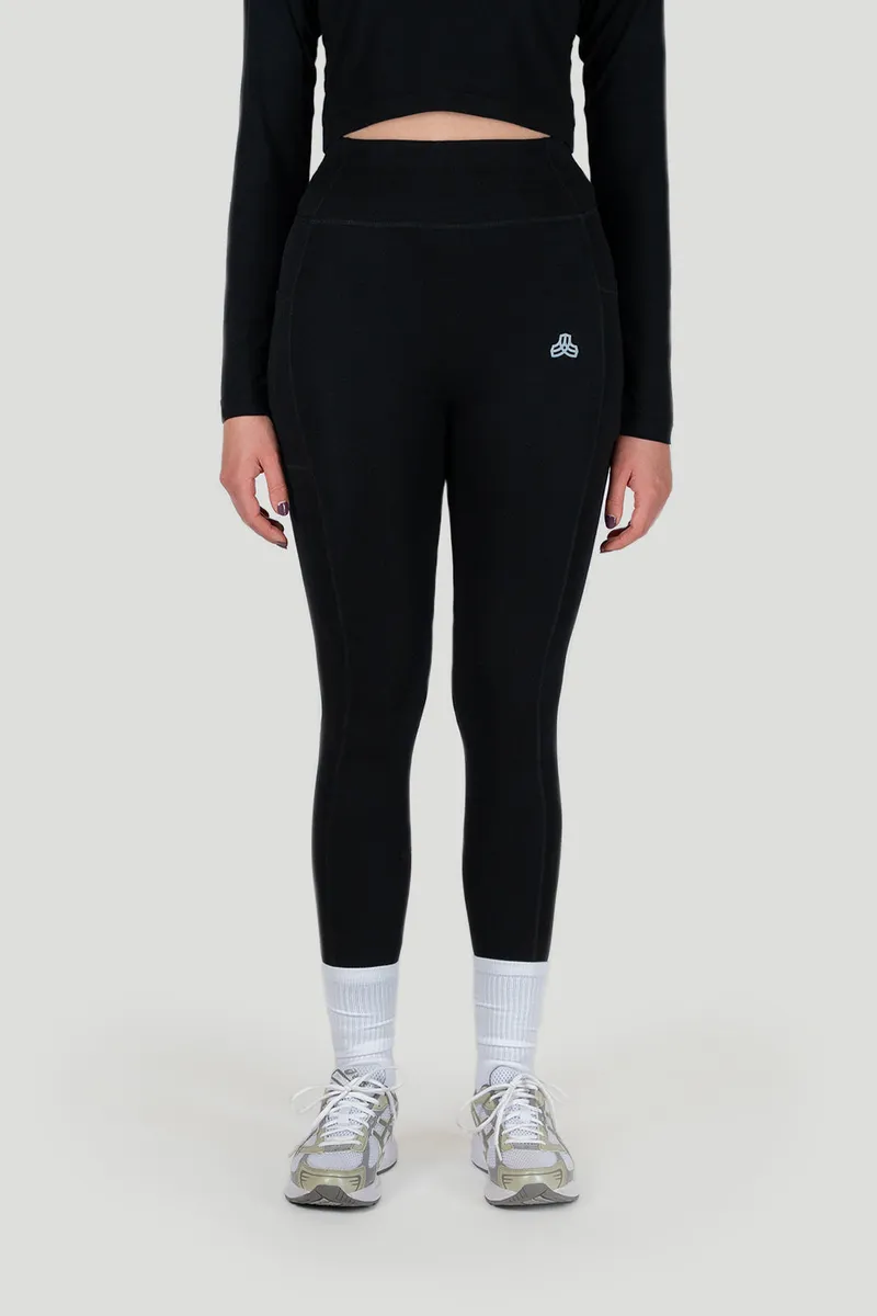 Boldwill Boldwill Damen vegan Leggings Holz Schwarz, Schwarz, – Produktbild 1 von 1