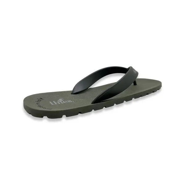 thies thies Vegane Eco Thong Beach Sandale aus pflanzenbasierendem Kunststoff MEN, Olive (grün), – Produktbild 3 von 4