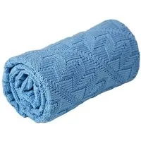 Sonnenstrick Sonnenstrick Babydecke mit Rauten-Muster, Blau, – Produktbild 2 von 5