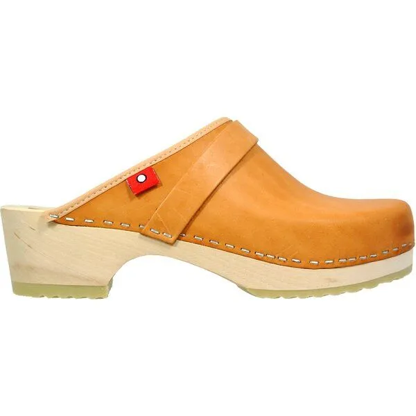 Klox Klox Original Clog - handgemachter Holzclog mit pflanzlich gegerbtem Leder, Natur (nude), – Produktbild 1 von 3
