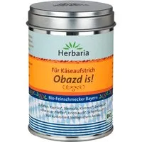 Herbaria Herbaria Bio-Gewürzmischung "Obazd is!" für Käsegerichte, 80 g – Produktbild 1 von 1