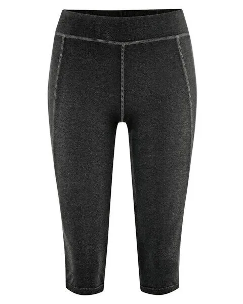HempAge HempAge Yoga Leggins Hanf/Biobaumwolle, Black (schwarz), – Produktbild 3 von 4