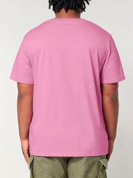 Human Family Human Family Bio Unisex Rundhals T-Shirt "Mountain Silhouette", Pink, – Produktbild 3 von 4