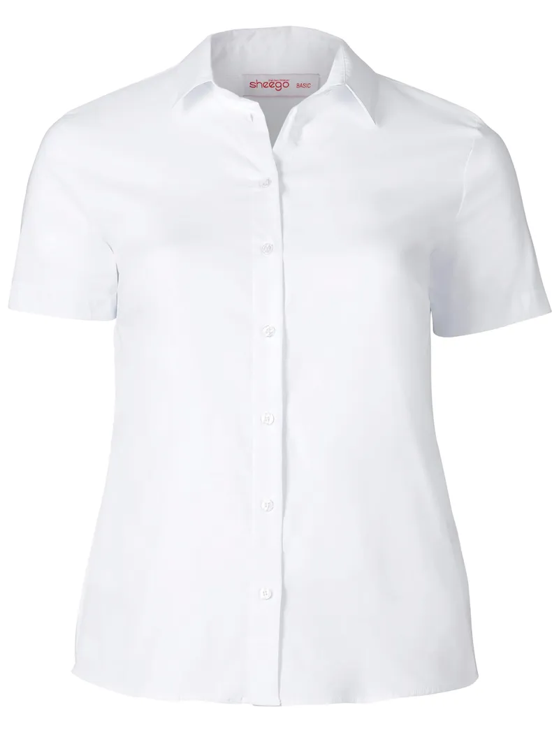 sheego Stretchbluse, Weiß, – Produktbild 1 von 2