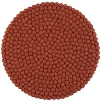 myfelt myfelt Filzkugel Sitzauflage (⌀ 36 cm, 36 x 36 cm), Rostrot (lora), – Produktbild 1 von 1