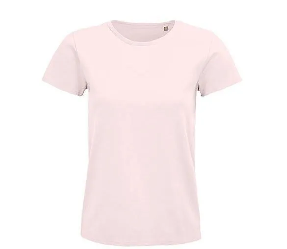 Sol's Sol's Damen T-Shirt Kurzarm Rundhals in 20 verschiedenen Farben aus Bio - Baumwolle, Pale pink, – Produktbild 1 von 4