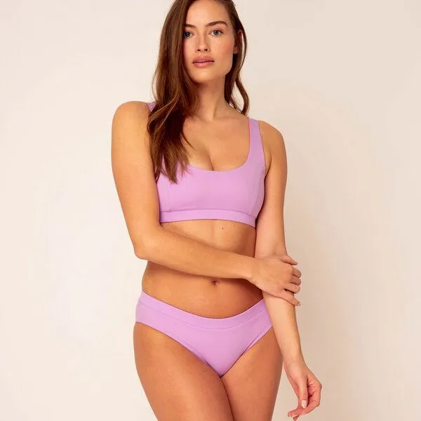 Woodlike Ocean Woodlike Ocean Anais Top - wendbar uni, Lila (lila-pink), – Produktbild 2 von 4