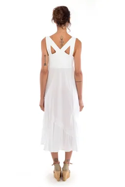 RAVENS VIEW IBIZA RAVENS VIEW IBIZA Damen vegan Kleid Coco White – Produktbild 1 von 1