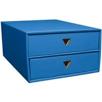 Schubboard A4 mit 2 Schüben blau – Produktbild 1 von 1