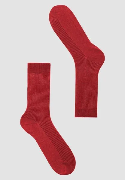 recolution Socken aus Bio-Baumwoll Mix - HERB - recolution, Signal red (rot), – Produktbild 1 von 1
