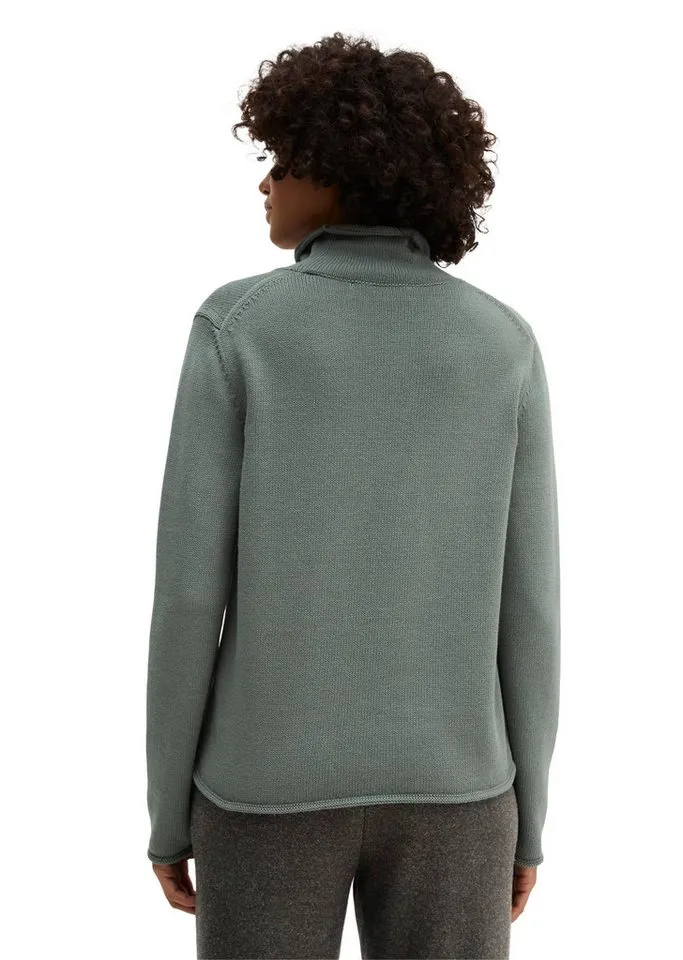 Marc O'Polo Marc O'Polo Rollkragenpullover slim regular aus Organic Cotton, Grün, – Produktbild 2 von 5