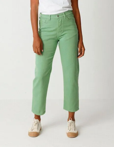 SKFK SKFK Straight Leg Jeans Ania - Green Grass – Produktbild 3 von 4