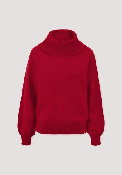 hessnatur hessnatur Strick-Pullover Relaxed aus Cashmere mit Recyclinganteil, Winterrot, – Produktbild 4 von 4
