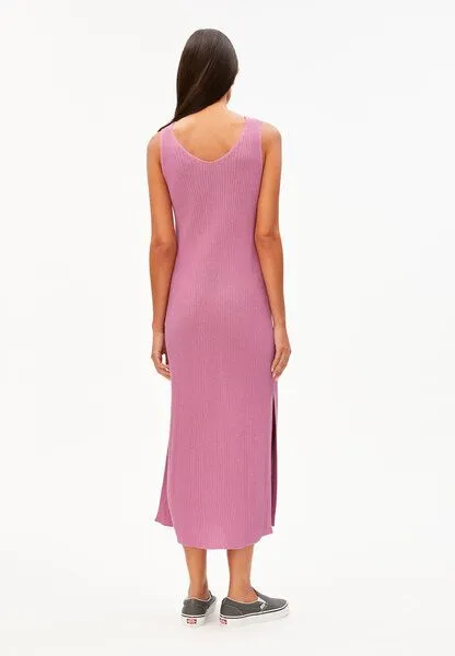 ARMEDANGELS ARMEDANGELS LINEN BLEND Damen Strickkleid aus Leinen-Mix, Washed berry, – Produktbild 2 von 4