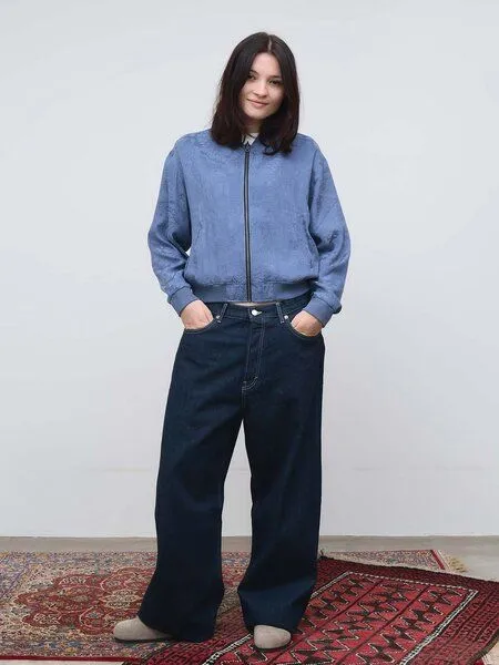 Yahmo Yahmo Cupro/Tencel Lene Wendejacke, Zen indigo/blue (blau), – Produktbild 2 von 4