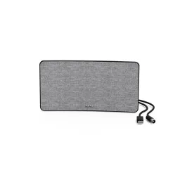 Hama Hama Zimmerantenne "Stoff-Design", DVB-T2, aktiv, Grau/Schwarz – Produktbild 1 von 1