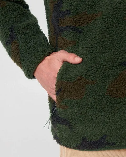YTWOO YTWOO Wärmende Teddy Fleecejacke aus recyceltem PET, nachhaltig, ökologisch, Camouflage, – Produktbild 4 von 4