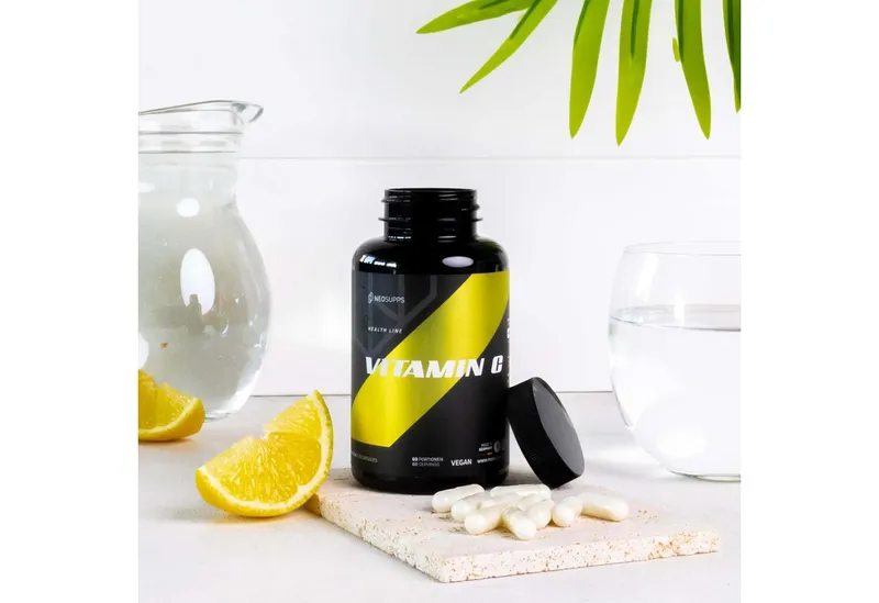 Neosupps Vitamin C hochdosiert,120 Kapseln, Vegan, 1000 mg pro Tagesdosis Kapseln, Antioxidans, Zellschutz, unterstützt Eisenaufnahme & Kollagenbildung – Produktbild 3 von 5