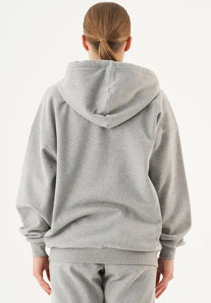 ORGANICATION ORGANICATION ESSENTIALS-JALE- Soft Touch Sweatjacke aus Bio-Baumwolle, Grey melange, – Produktbild 4 von 4