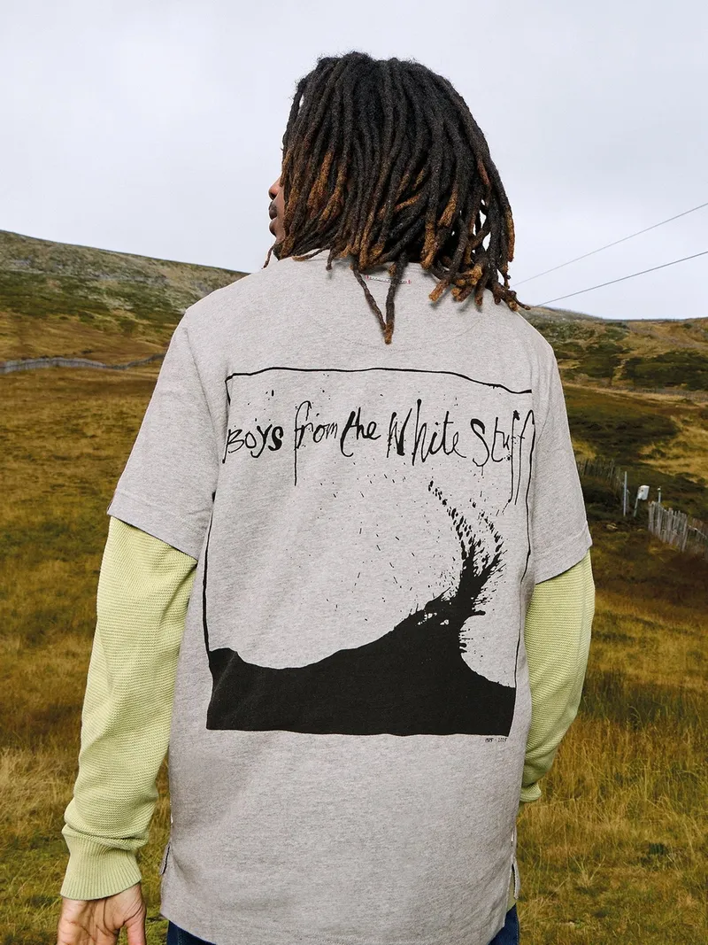 White Stuff T-Shirt mit Tasche - S, Grau print, – Produktbild 1 von 4