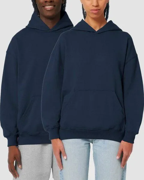 YTWOO YTWOO Oversized Unisex Hoodie mit Kängurutasche, Dry, nachhaltig, Bio-Baumwolle, Navy, – Produktbild 1 von 4